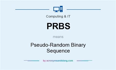 prbs meaning|Pseudorandom binary sequence .